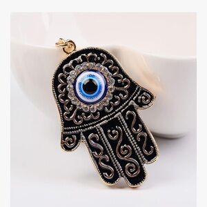Hamsa evil eye bag/purse charm Keychain